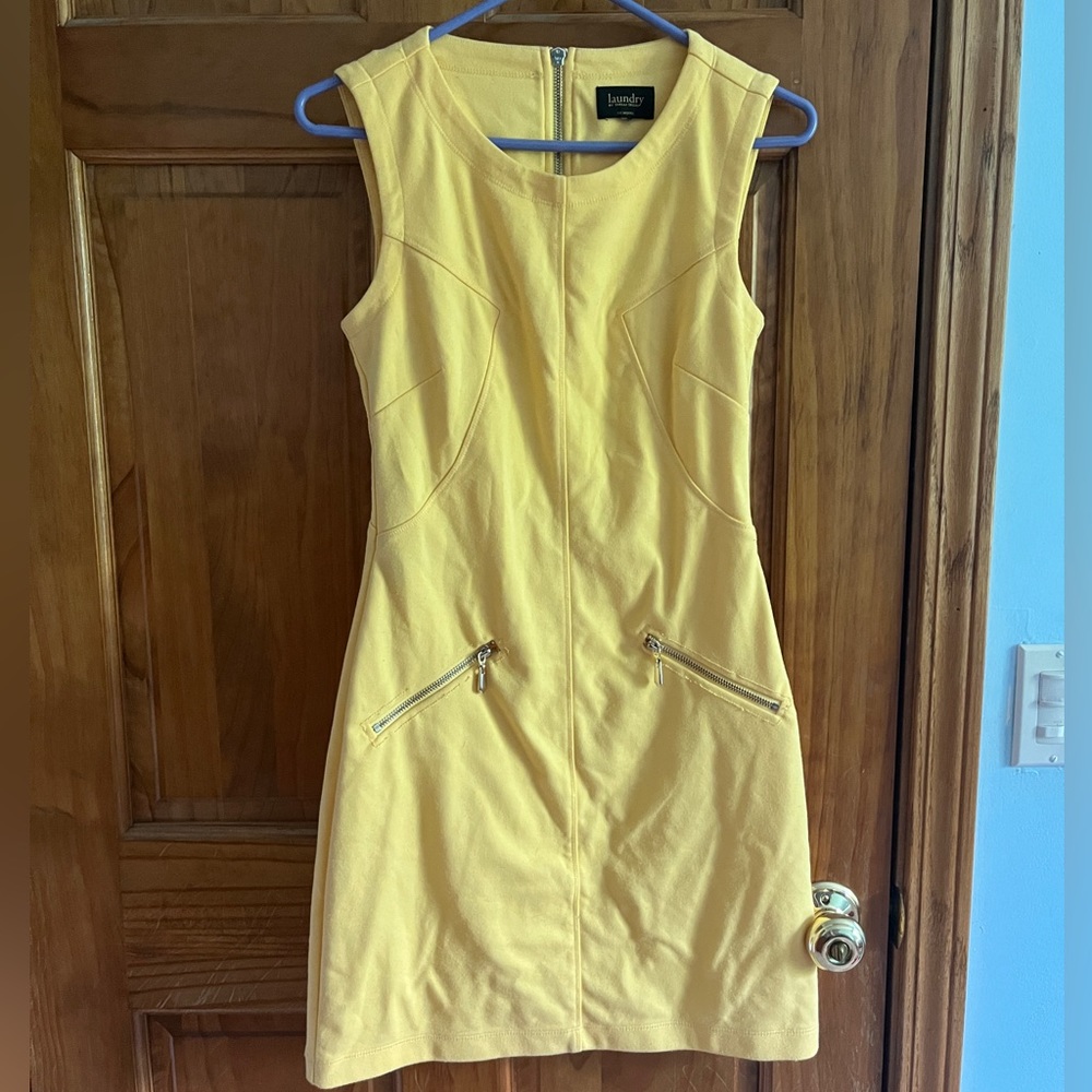 Laundry yellow dress